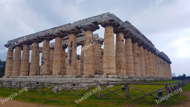 Paestum Temples Greece Heritage History