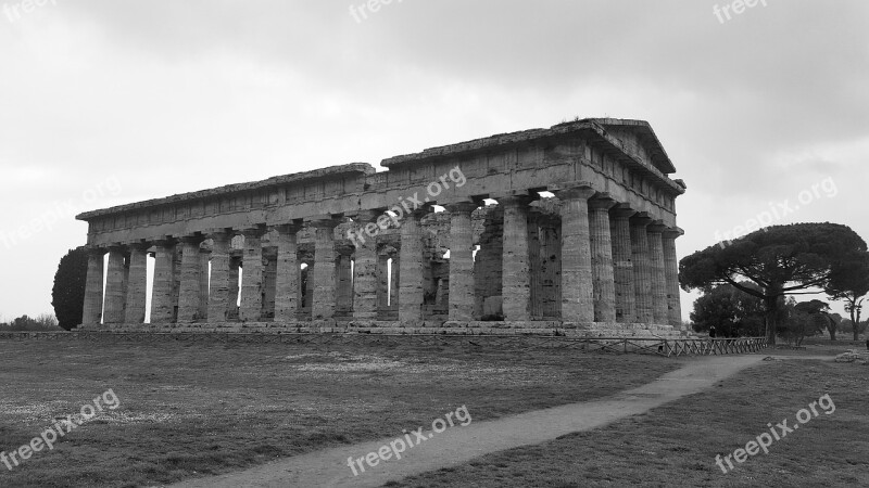 Temples Paestum Ca Greek Temples Monument