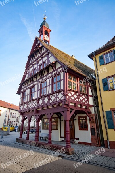 King Creek Königsbach Stein Town Hall Baden Württemberg Germany