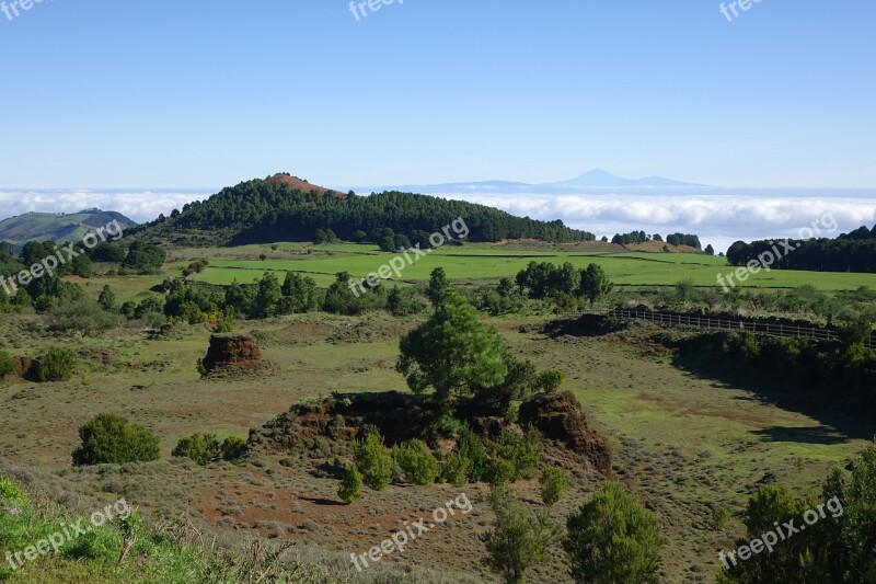 El Hierro Landscape Green Nature Harmony