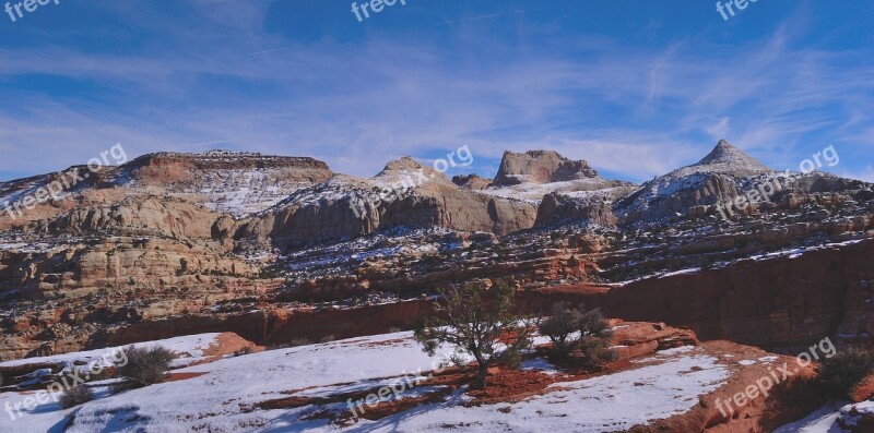 Capitol Reef National Parks Usa Sky