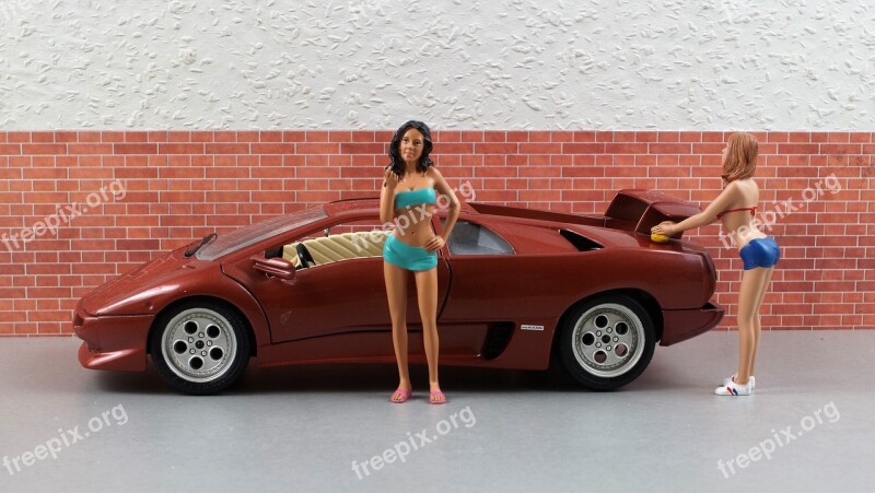 Model Car Lamborghini Model Diorama Auto