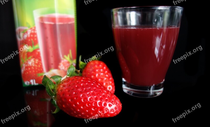 Strawberry Strawberry Juice Fruit Healthy Delicious