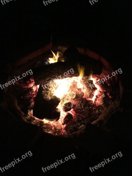 Camp Fire Fire Fire Pit Burn Free Photos