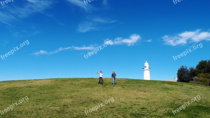 Lighthouse Grass Hill People Beacon