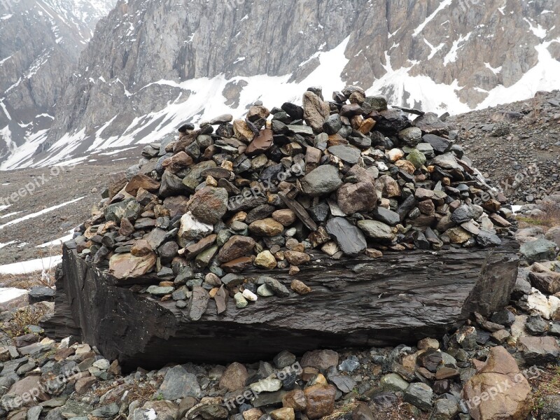 Mountains Altai Stones Mountain Altai Discovering