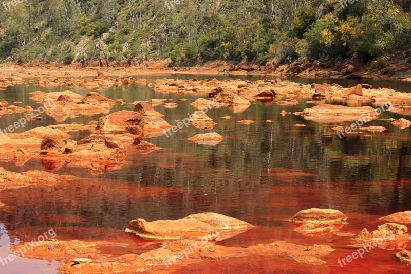 Red River Huelva Nature Landscape Mining