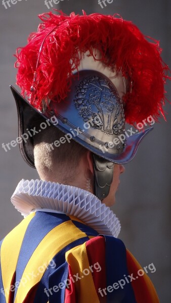 Swiss Guard Rome San Pietro Free Photos