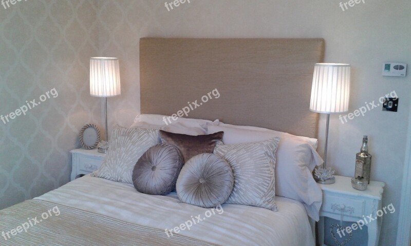 Bed Double Bed Furniture Bedroom Bedding