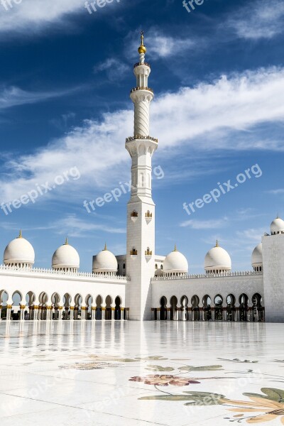 Mosque Abu Dhabi White Mosque Sheikh Zayid Mosque Orient