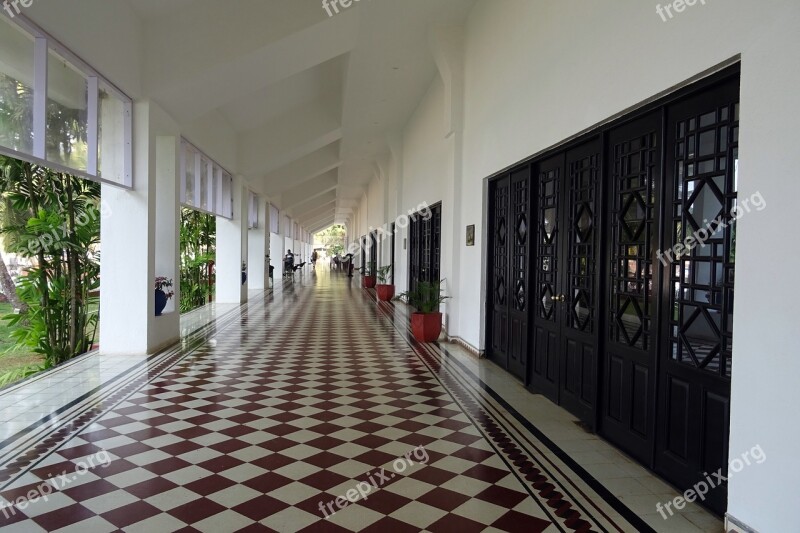 Corridor Building Hotel Interior Entrance