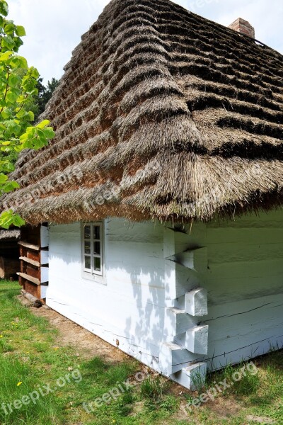 Old Wood Cottage Building Wall