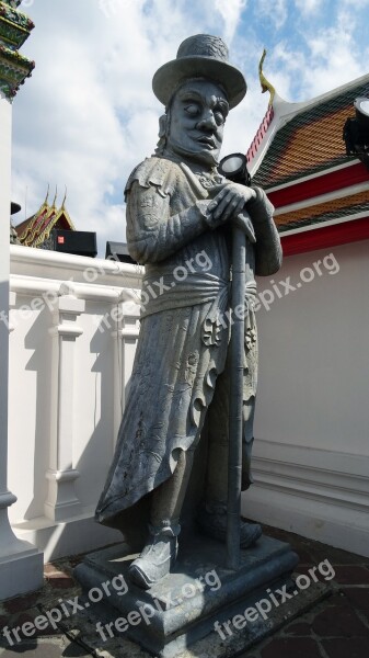 Palace Temple Complex Towers Places Of Worship Bangkok