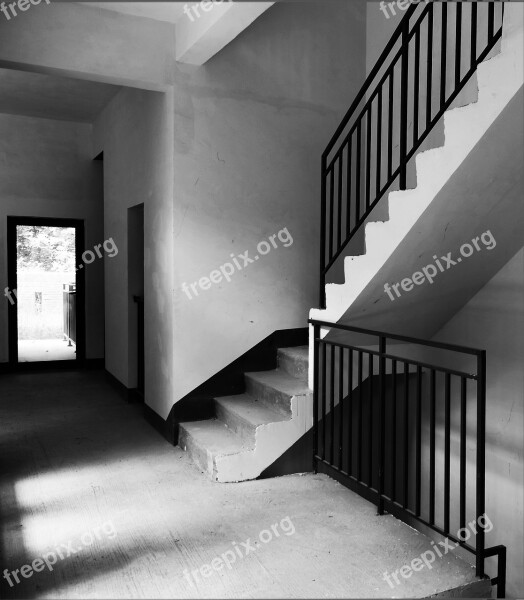 Inside The Building Building Black And White China Villa