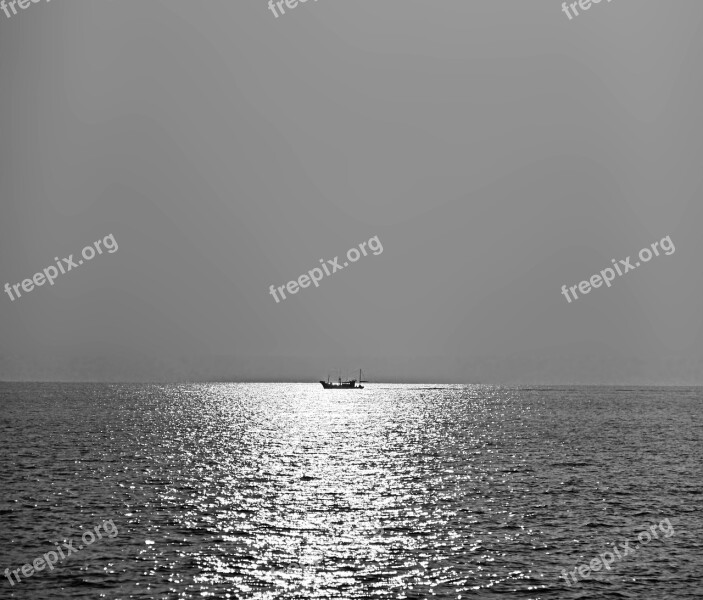 Sea The Sea Fishing Boats Ship The Scenery