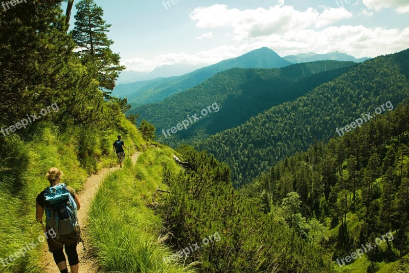 Mountains Landscape Vacations Green Panorama