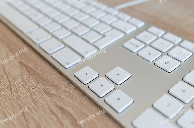 Computer Office Table Keyboard Wood