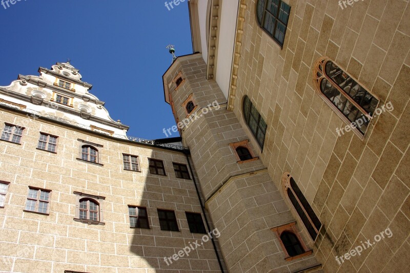 Castle Neuburg On The Danube Church Religious Bavaria Building