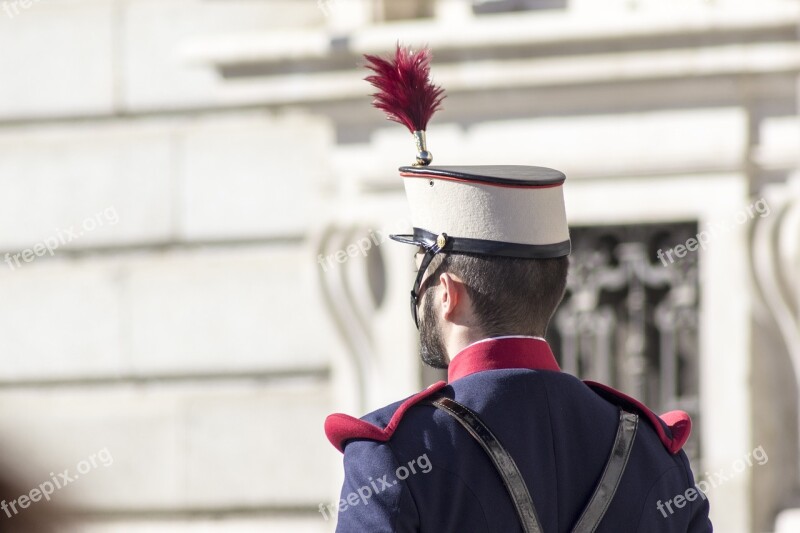 Royal Guard Music Band Madrid Spain Royal Palace