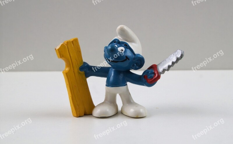 Smurf Smurfs Craftsman Smurf Figure Toys