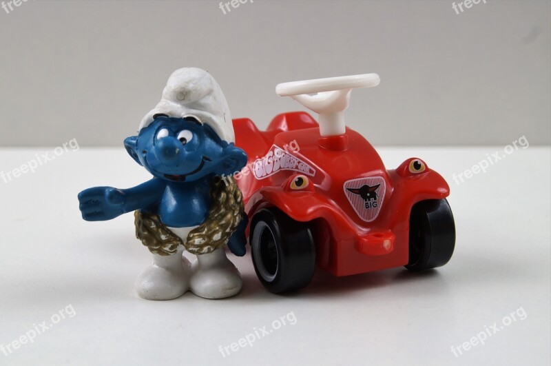 Smurf Smurfs Victor Schlumpf Bobby Car Figure