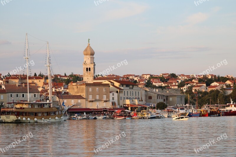 Croatia Town Of Krk Island Of Krk Port Free Photos