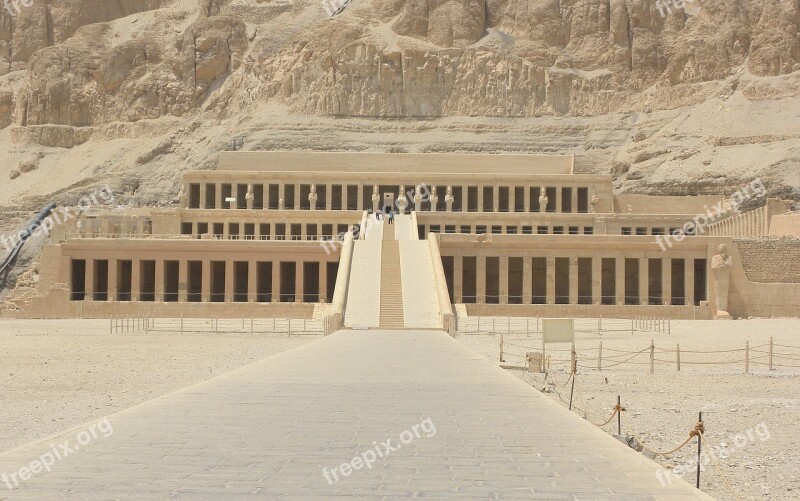 Egypt Luxor Temple Hatshepsut Starobilý