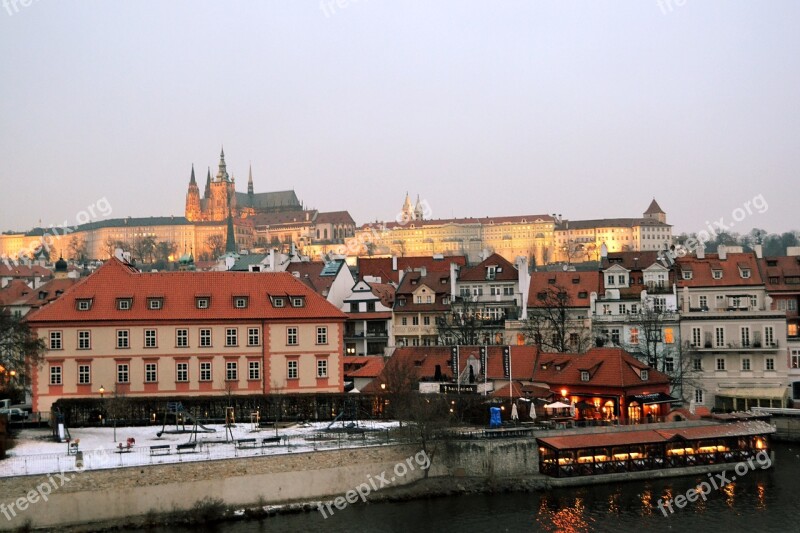 Prague Czech Republic Scenery Europe Prague Castle