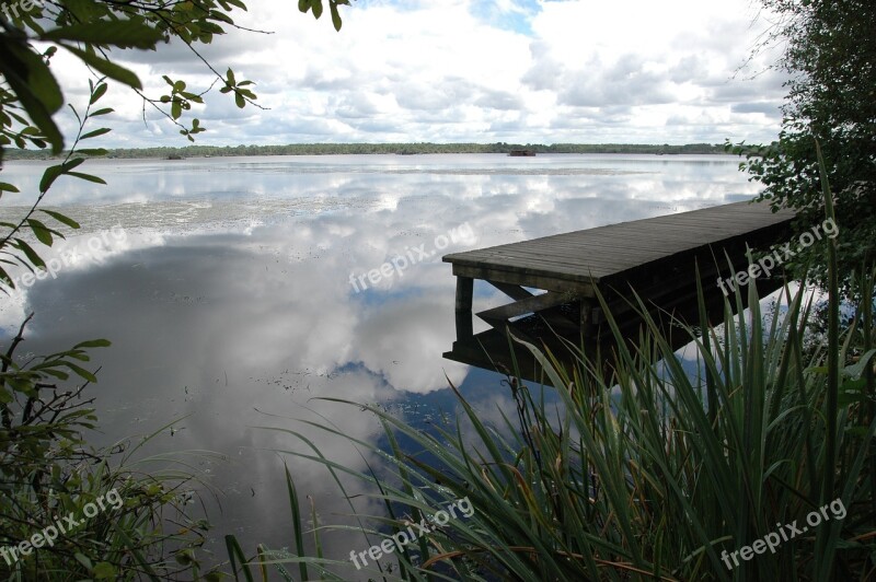 Pier Water Boat Nature Pond