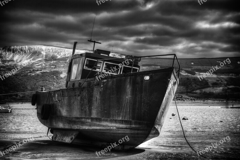 Boat Ship Wales Welsh Beach