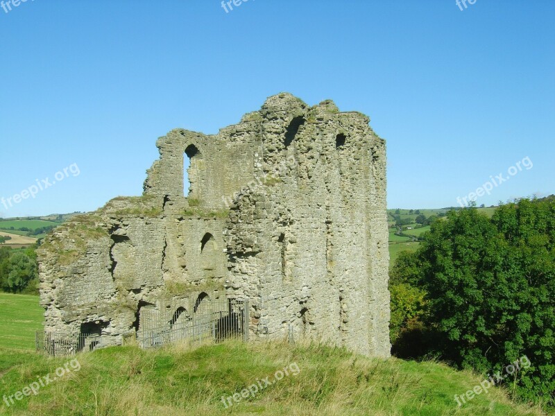 Clun Castle Castle Ruins Clun Shropshire