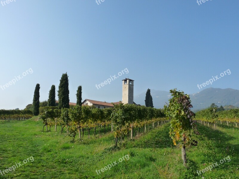 Church Vineyards Bergamo Campaign Free Photos