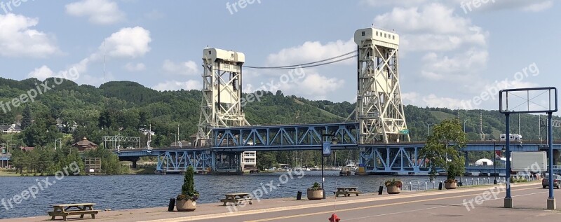 Bridge Michigan Hancock Free Photos