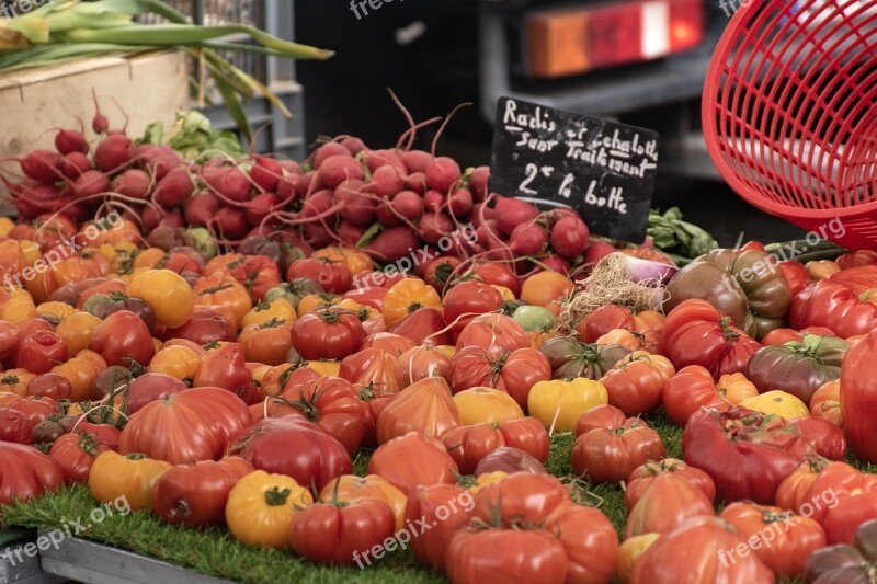 Vegetables Tomatoes Beets Market Day Provencal Market