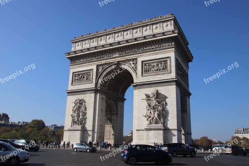 Paris City Tourism Capital Triumphal Arch