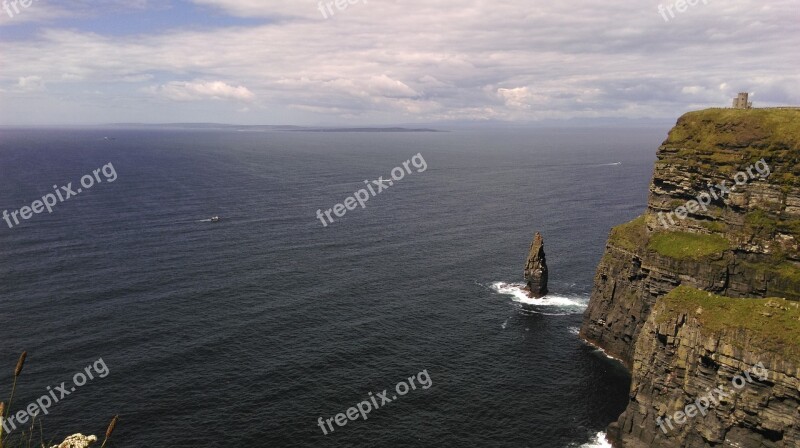 Cliffs Moher Ireland Sea Nature