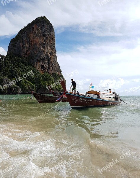 Railay Thailand Beach Krabi Sky