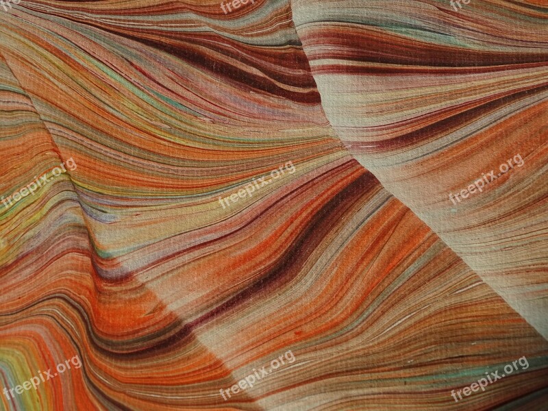 Marbled Paper Mottle Color Movement Colorful