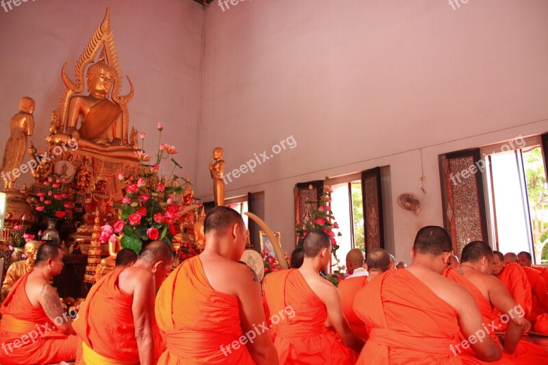 Buddhist Holy Day Monk Buddhism Holy Thing Religion