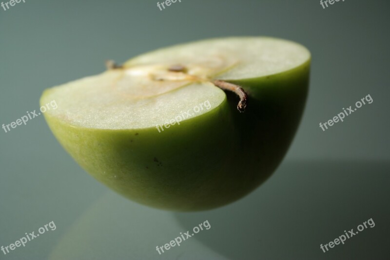 Apple Half Green Apple Free Photos