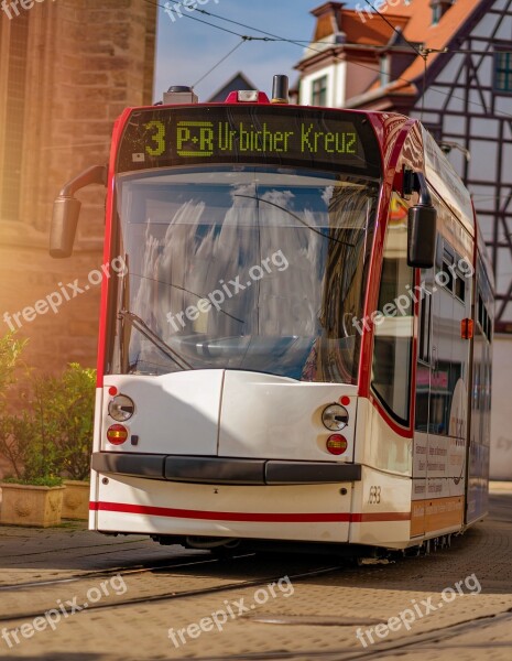 Tram Traffic Transport City Vehicle