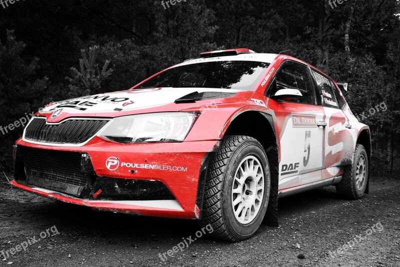 Rally Lausitz Rally Skoda Racing Car Vehicles