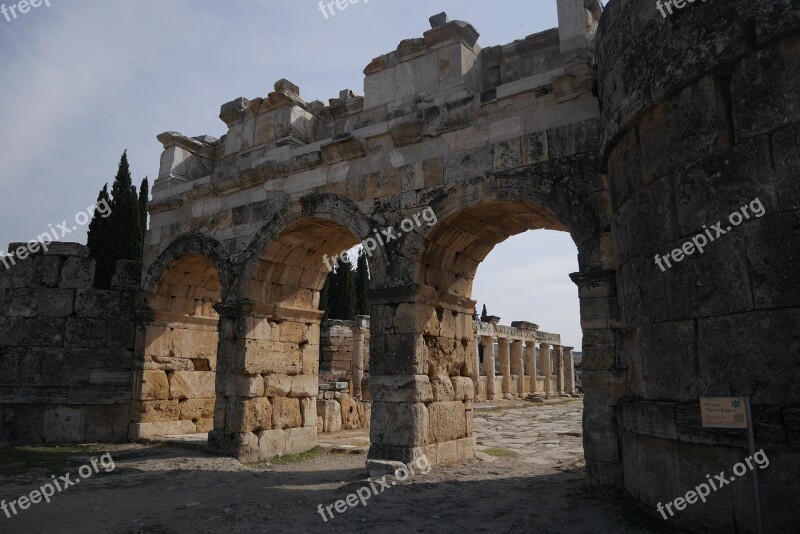 Hierapolis Turkey Ancient Pamukkale Architecture