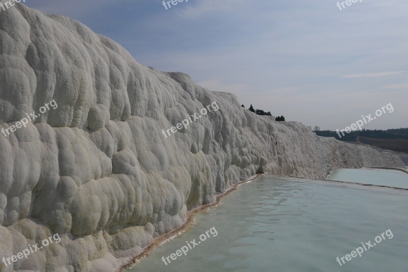 Pamukkale Turkey Landscape Limestone Calcium