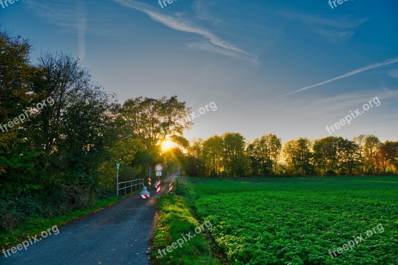 Away Cycle Path Walk Autumn Germany