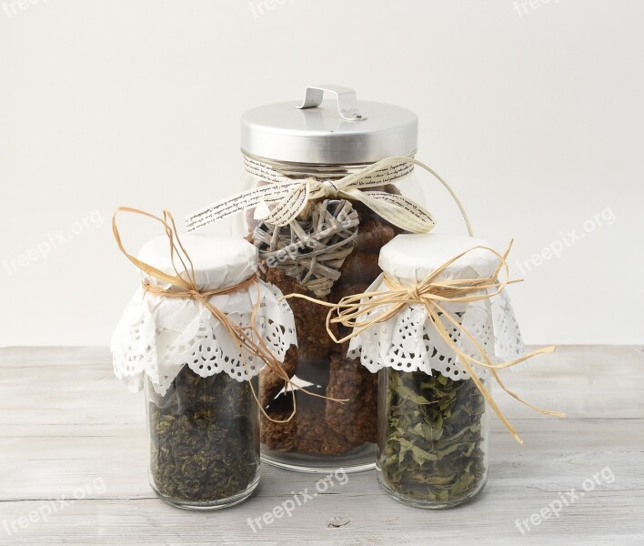 Cookie Cookies Jar Tea Leaves Free Photos