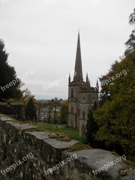 Church North Ireland Hillsborough Bell Tower Sharp