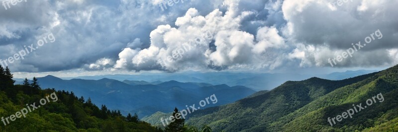 Landscape Mountains Nature Sky Clouds