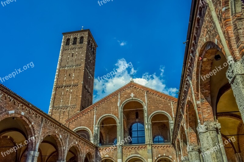 Basilica Of St Ambrogio Sant Ambrogio Milan Italy