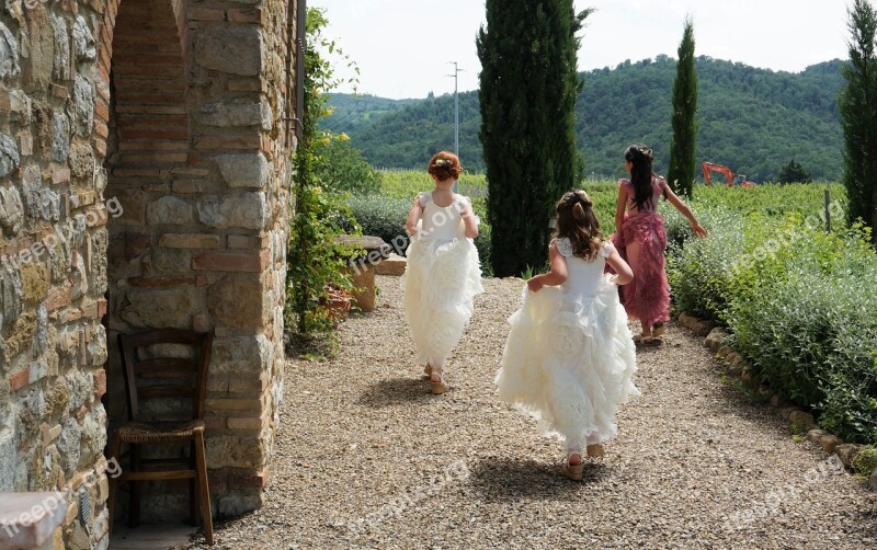 Bridesmaids Chapel Ceremony Wedding Free Photos